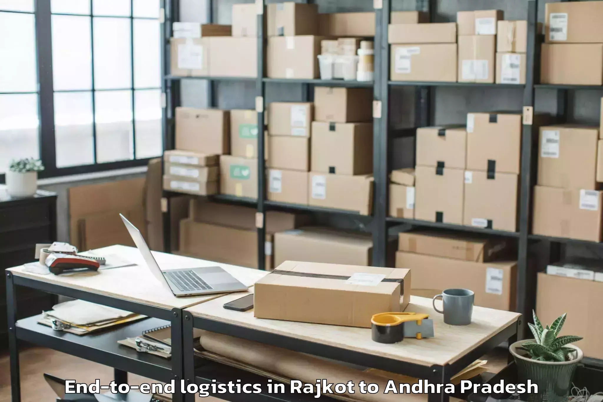 Book Rajkot to Chinthakommadinne End To End Logistics Online